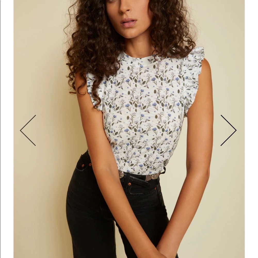 Nation LTD ruffle tank size M NWT